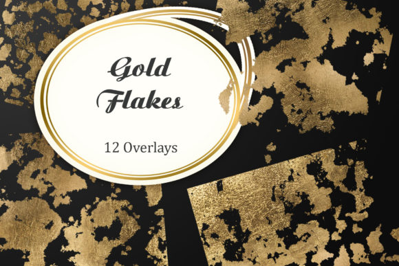 Download Gold Flakes Overlay - Premium Resources