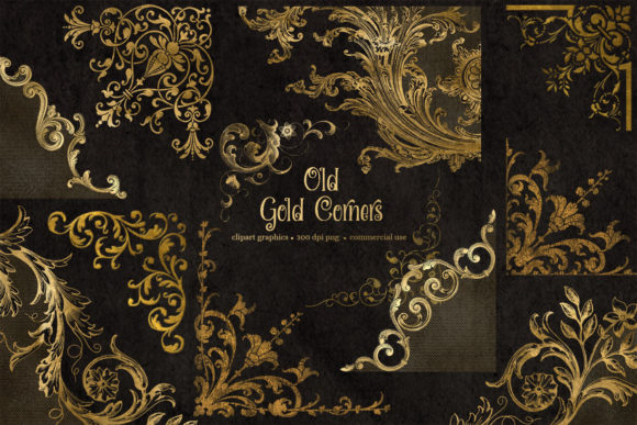 Download Old Gold Corners Clipart - Premium Resources